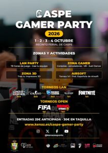 Caspe Gamer Party 2026: Zaragoza se prepara para&hellip;