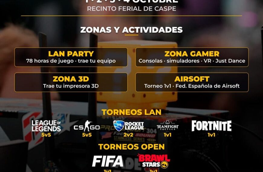 Caspe Gamer Party 2026: Zaragoza&hellip;